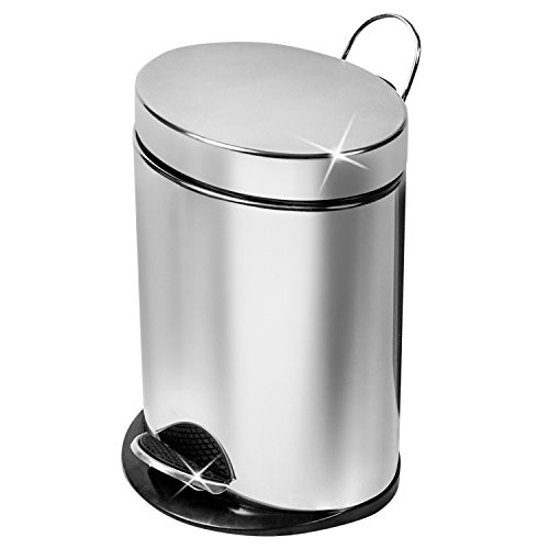 ArtMoon Saturn Poubelle à Pédale Ovale 12L Inox...