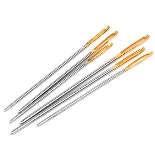 Genérico Lot de 6pcs Aiguilles à Pointe Emoussée Grands-yeux Aiguilles de Tapisserie Aiguilles à Coudre à Main code EAN 0630125581131 
