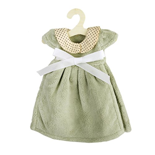 Serviette Essuie-mains Forme de Robe à Col Rond...