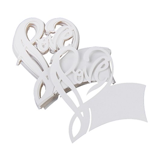 Lot de 50pcs carte de verre marque place love c...