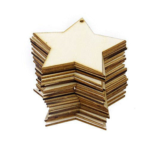 Lot de 25pcs embellissement forme d'etoile en b...