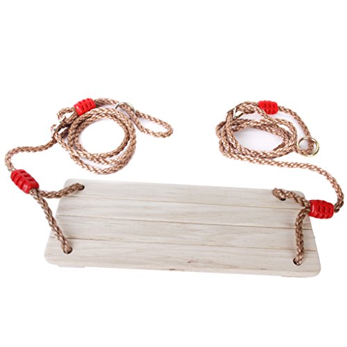 Balançoire en Bois Siège avec Corde