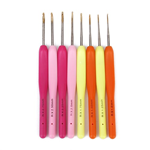 Aiguilles à Crochet Poignée en Plastique 8 Tail...