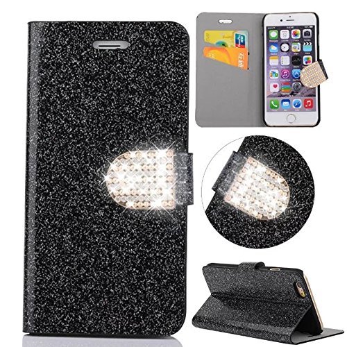 Coque iphone 6 6s etui iphone 6 6s housse iphone 6 6s cuir case pu cuir à rabat fonction avec stand case iphone 6 6s flip wallet portefeuille de carte slots housse ultra mince housse case protection bouton magnétique de choc bumper et anti-scratch cover pour iphone 6 6s 4.7 pouces hull couverture 0630420046304 MOMDAD