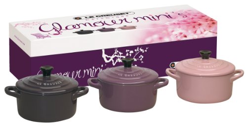 Les céramiques coffret de 3 mini cocottes 