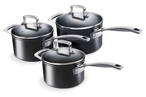 Batterie de cuisine en aluminium forgé 3 pièces