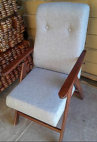 LEGNOLINE FAUTEUIL RELAX MOLISANA COULEUR 4 POSITIONS AVEC COUSSIN CANAPÉ FAUTEUIL SOFA Gris 0630937344290 (0630937344290)