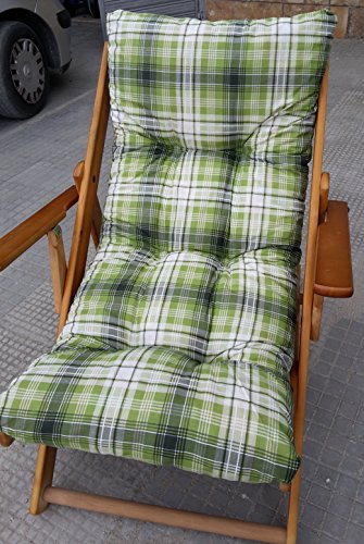 FAUTEUIL RELAX EN BOIS PLIABLE AVEC COUSSIN INT...