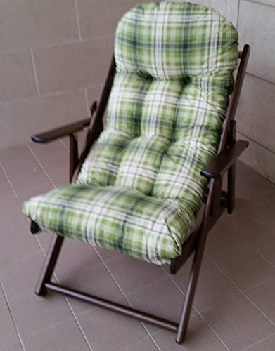 FAUTEUIL RELAX EN BOIS PLIANT COUSSIN SUPER 100...