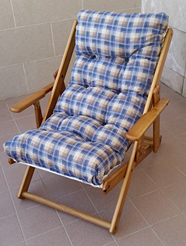 FAUTEUIL RELAX EN BOIS 3 POSITIONS PLIABLE AVEC...