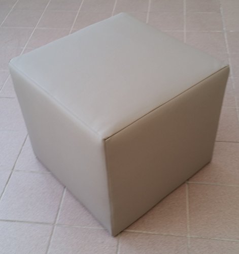 CAB POUF REPOSE-PIED CUBE AMEUBLEMENT CUIR DESI...