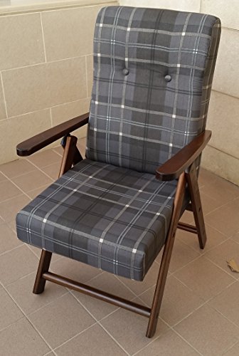 LEGNOLINE Fauteuil MOLISANA différents couleurs Relax 4 positions chaise canapé sofà Coussin rembourré (sable) 0630937346379 (0630937346379)