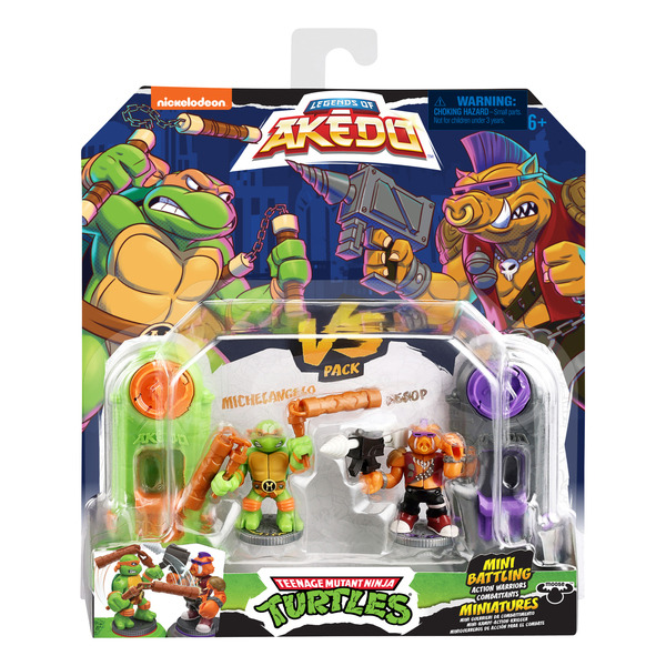 Pack 2 figurines Tortues Ninja Akedo