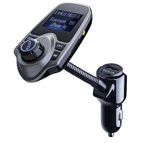 Transmetteur FM Bluetooth, Topop Kit main libre...