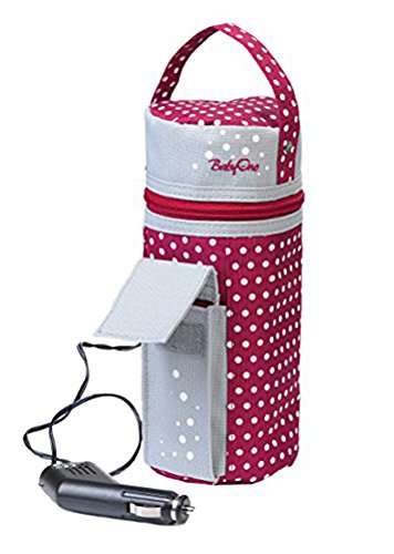 Babyono BabyOne - Chauffe-biberon isotherme 2 en 1 - spécial voiture - Rouge 0632709159194 (0632709159194)