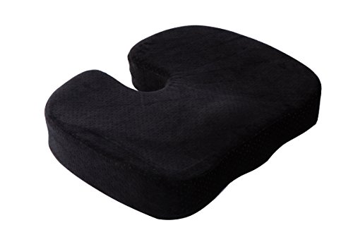 AERIS Aeris Coussin du siège en mousse à mémoire - Meilleur Coussin de voiture de haute densité en viscoélastique avec une housse en velours lavable à la machine - Coussin du siège de voiture - Coussin de chaise idéal pour les sièges de voiture, le bureau, la cuisine, les chaises d'ordinateur, les fauteuils et plusieurs autres chaises code EAN 0633643648584 
