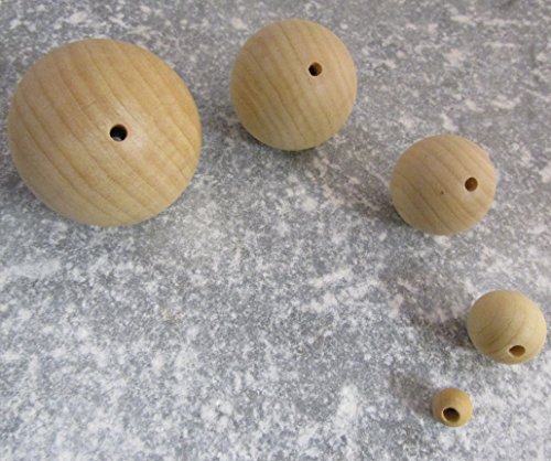 10 x en bois naturel Craft perles en bois 10 mm...