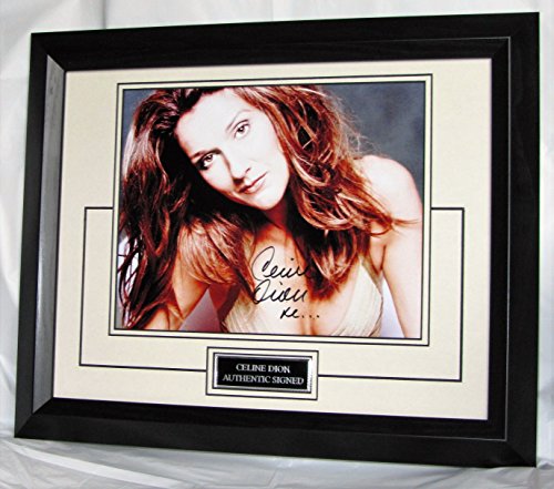 Celine Dion a682cd Signé encadrée Musique Chanteur garanti authentique Autographe 0634154493601 SIGNED 4 U AUTOGRAPHS