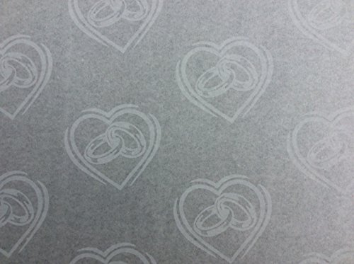 Hearts & Rings 500 feuilles de luxe Bague cœurs et imprimé feuilles - Papier sulfurisé Blanc code EAN 0634154687338 