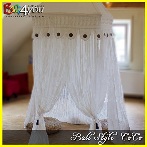 Bali4you Bali baldaquin scheherazde 80 x 80/200 x 200 cm-baldaquin moustiquaire avec 4 code EAN 0634558081817 