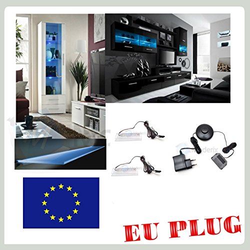 2 x LED éclairage, Verre Vitrine Bleu Smd LEDs éclairage Pour Chant en 0634563933491 GTV