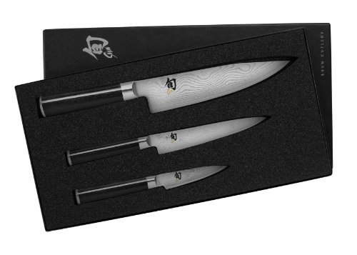 Dms.300 shun damas set de 3 couteaux japonais