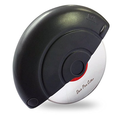 Dario Pizza Cutter Dario Roulette à pizza, prise en main confortable paume Roulette à pizza, gris et rouge, roue de coupe, Ustensile de Cuisine, outil code EAN 0635131432699 