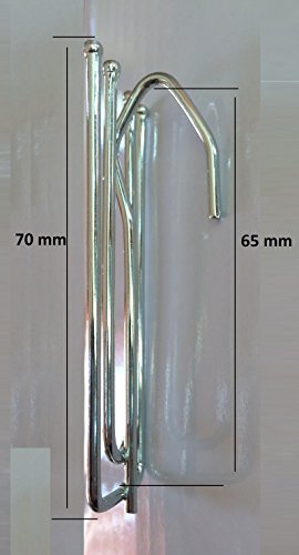 Crochets de rideaux triple plis en acier nickel...