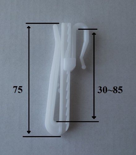 Crochets en plastique à insérer hauteur réglabl...