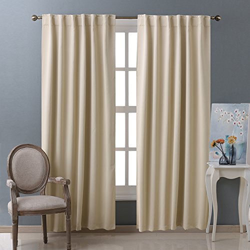 Rideaux occultants uni solids avec passe tringl...