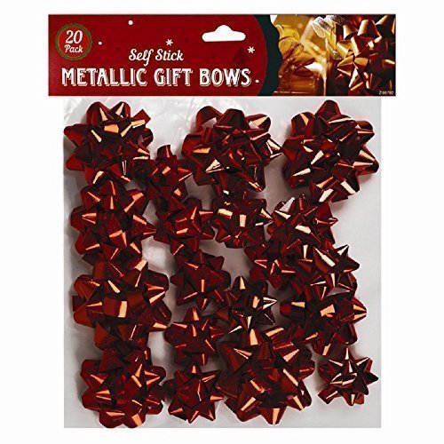 Christmas 2015 Cadeau/nœuds - Rouleaux de 20 Argent, Rouge ou d'anniversaire Doré 0635231527479 (0635231527479)