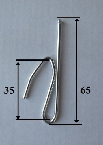 Crochets de rideaux en acier nickelé à insérer,...