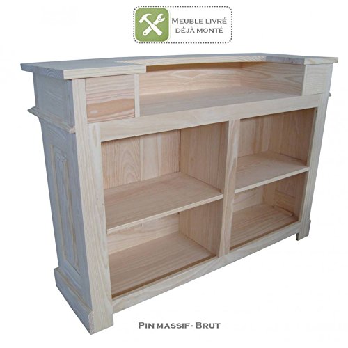 Fabrication artisanale Meuble - Bar 1m50 - Pin 100% massif brut code EAN 0635346137372 