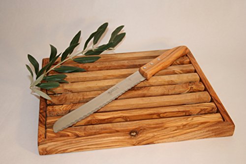 Planche à Pain ramasse miettes en bois d'olivie...