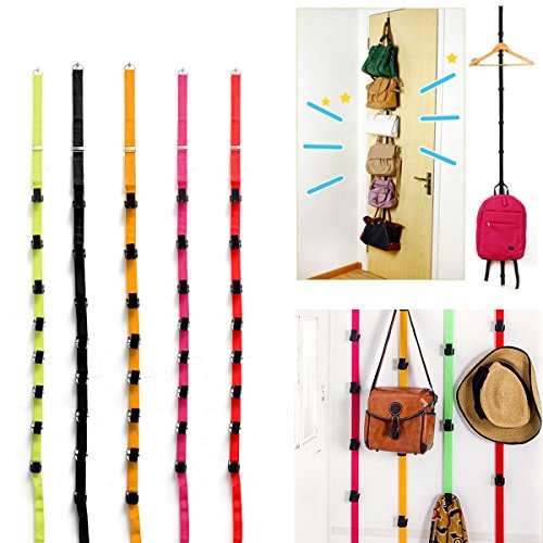 Crochet patère boucle réglable sangle organiseu...