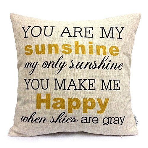 Elviros Coton lin blend décoratif housse de coussin 45x45 cm [ 18x18'' ] code EAN 0635983249575 