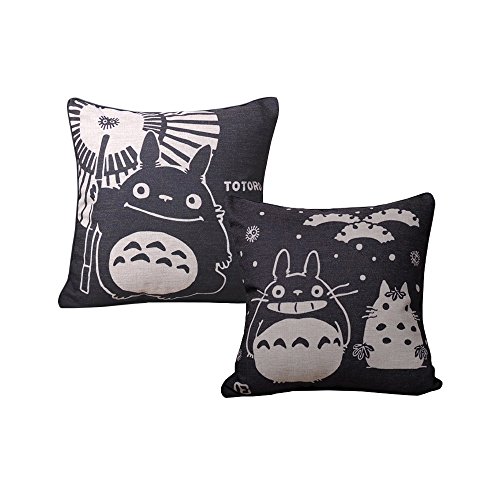 Coton lin blend décoratif housse de coussin 45x...