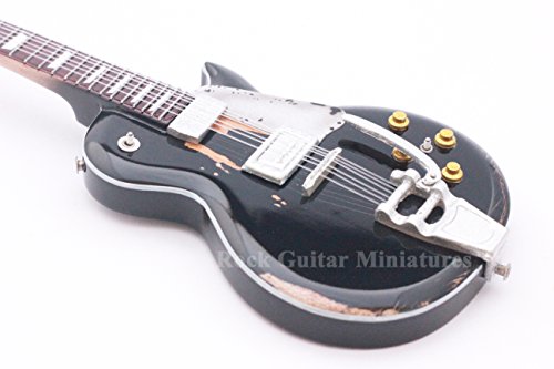 Rock Guitar Miniatures rgm640 Neil Young Old Noir Guitare miniature Y Compris Sangle pour guitare en cuir code EAN 0636431972656 