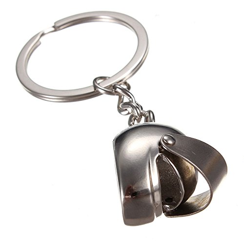 MOTO CASQUE VELO AUTO ANNEAU CHAIN PORTE-CLES E...