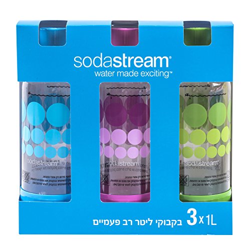 Lot de 3 bouteilles bulles de couleur bleu / ro...