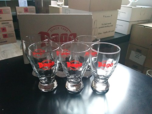 Lot de 6 verres pago verre a jus 0.20cl