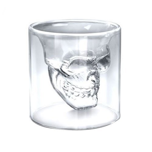 Targarian 4x Verres Alcool "Tète de Mort" Verre Cristal Coupe Vodka Verrerie 74ml by TARGARIAN code EAN 0637632651685 