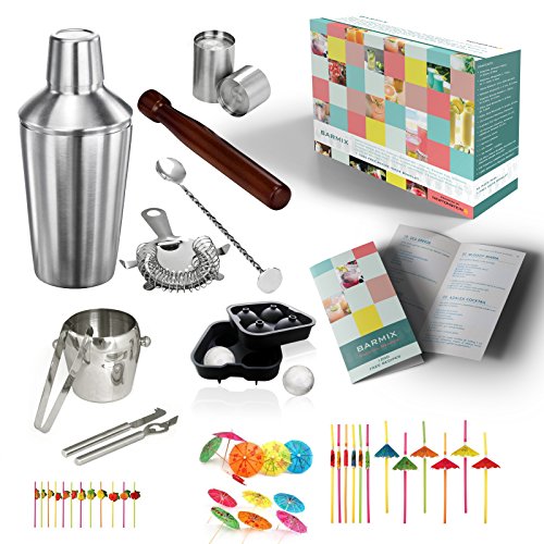 Barmix - Ensemble Coquetellier 56pcs En Acier I...