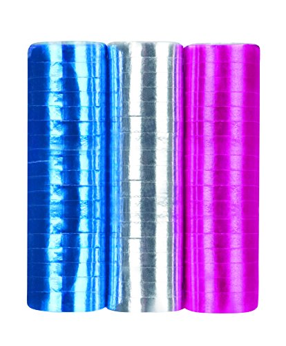 Rouleaux serpentins couleurs métalliques assort...