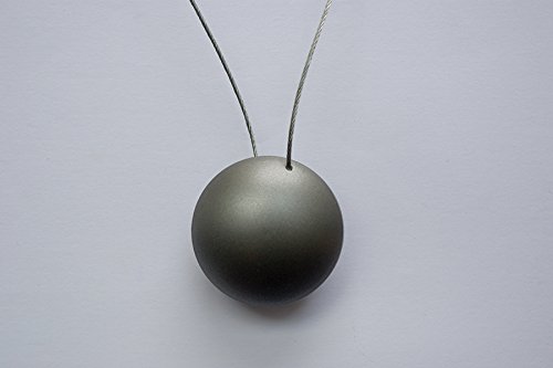 GNTS Decor Clips Anneaux pour Rideaux et Embrasses Magnétiques - 'Le macaron' Gris foncé 24cm (Pack de 2) 0638302306553 (0638302306553)