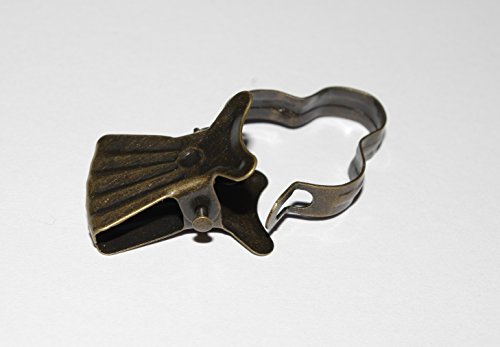 Clips Anneaux pour Rideaux - Doré Antique Ø10mm