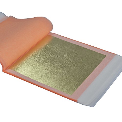 Barnabas Gold Leaf Barnabé Feuille d'Or véritable 21 K, 25 feuilles de transfert de 85 mm (/brevet) code EAN 0638632359243 
