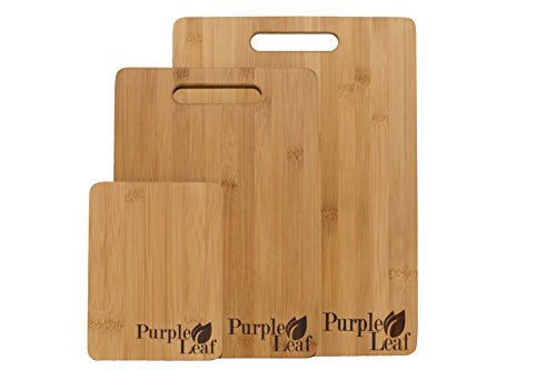 ? Planche à découper en bambou ? Lot de 3 planches à découper de haute qualité respectueux de l'environnement. planche bambou, planche découper, planches à découper bambou 0638932987078 Purple Leaf ? Planche à découper en bambou ? Lot de 3 planches à découper de haute qualité respectueux de l'environnement. planche bambou, planche découper, planches à découper bambou 0638932987078 Purple Leaf