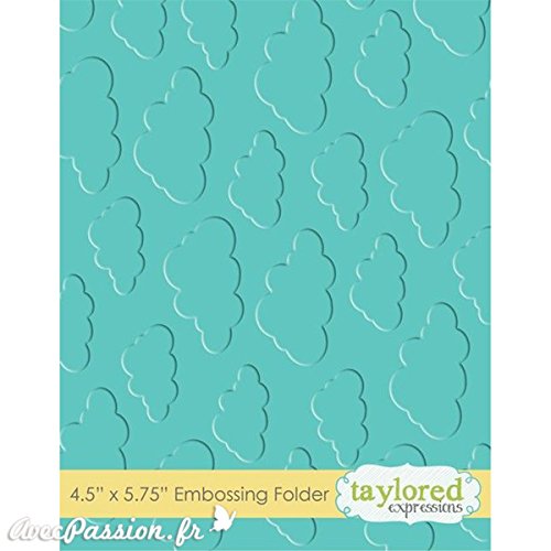 Classeur gaufrage taylored fond motifs nuages 1...