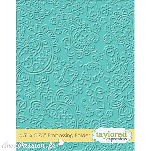 Classeur gaufrage taylored fond motifs cashmir ...